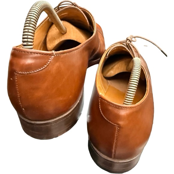 Vintage Brooks Brothers Brown Leather Cap Toe Oxfords Made in England 11.5 C